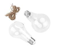 Alasum 2pcs Glass Bulb Terrarium Container Hydroponic Vase for Succulents Home Decoration Creative Hanging Glass Flower Vase