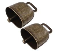 Alasum 2pcs Handheld Cowbell Craft Ringer Bells for Sports Events Wedding Birthday