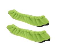 Alasum 2pcs Ice Skate Blade Protectors with Polar Fleece Material and Featherweight Design, Easy to Put and Take, Suitable for Figure Skating Training and Outdoor Sport, Green