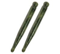 Alasum 2Pcs Jade Acupressure Pens for Facial and Neck Massage with Natural Xiuyan Jade Tool for Eye Puffiness and Skin Rejuvenation