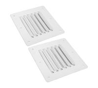 Alasum 2pcs Marine Louvered Vent Cover for Ships and Caravans, Stainless Steel Rectangle Air Vent Optimized Airflow and Corrosion Resistance, Smooth Edges for Rv Upgrade Projects