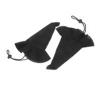 Alasum 2Pcs Mini Black Witch Hat for Dolls Pets, Soft Nonwoven Halloween Costume Hats for Spooky Celebration Decorations