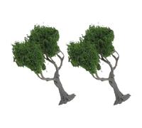 Alasum 2pcs Miniature Tree Model Set for Sand Table Models, Realistic Simulation Trees Made of Iron Wire and Plastic, for DIY Craft Scenery and Learning Environments, 10cm Micro Landscape