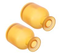 Alasum 2pcs Ml 4.4oz Glass Reed Diffuser Bottles, Cylindrical round Essential Oil Diffuser Bottles in Yellow, Versatile Use to Enhance Home Decor for Cars and Homes