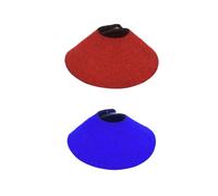 Alasum 2pcs Parrot Collar Anti-scratch Neck Protector Cone for Birds Wound Protection, Soft Protective Neckwear for Parrots and Budgies, Red and Blue