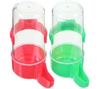 Alasum 2pcs Parrot Water Feeders Bird Drinking Bowls for Pigeon Automatic Bird Feeder
