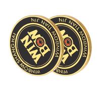 Alasum 2pcs Poker Card Protector Coin for Poker Lightweight Alloy Card Guards with Decorative Flair, Portable Design for Parties and Table Games Accessories