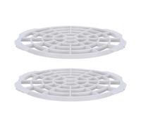 Alasum 2pcs Portable Air Conditioner Exhaust Hose Window Adapter with Plastic Mesh Guard, Beige Vent Protector for Ac Vent, Easy Installation and Enhancing Home Safety