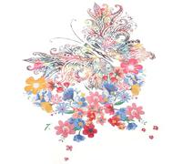 Alasum 2pcs Professional Infusible Sheets Iron on Transfers Assorted Color Butterfly-Design Plastic Patches for Clothing and Jeans, for Scrapbooking and DIY Projects