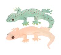 Alasum 2pcs Realistic Simulation Lizard Figures Made of Sturdy Pvc for Garden and Prank Use, Vivid Desktop Decoration to Help Children Learn about Animal Knowledge