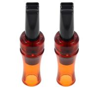 Alasum 2pcs Realistic Sound Crow Call Whistle for Attracting Crows Plastic Decoy Device with Easy to Carry and Easy to Spot Features for Orchard Protection and Photography Black