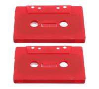 Alasum 2pcs Retro Cassette Tape Decorative Empty Audio Cassettes Blank Tapes for Party Decorations Music Theme Wall Decor