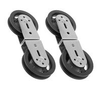 Alasum 2pcs Shaped Double Pulley for Cable Machines Plastic Swivel Roller with Silent Bearing Enhanced Load Sharing for Weight Training Clothesline Pulley Attachment Easy Installation for