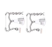Alasum 2pcs Silver Alloy Gene Dna Brooches Creative and Simple Style Design, Attractive and Eye-catching Pins for Students, Graduation Ideas and Costume Decoration
