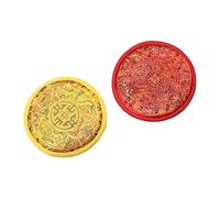 Alasum 2pcs Singing Bowl Base Mat Buddhism Bowl Cushions Portable Decorative for Himalayan