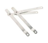 Alasum 2pcs Stainless Steel Folding Table Connector Bracket with Pull Rod Mechanism, Space-Saving Right Side Lid Stay Hinge for Tabletop and Frame, for Studio and Temporary Office Setups,