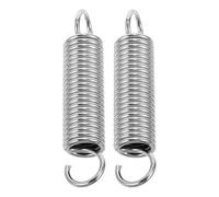 Alasum 2pcs Suspension Chair Hook Spring Steel Metal Telescopic Hooks Silver Sleek Stylish Easy Installation Space-Saving for Porch Garden Hammock Hanging