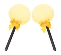 Alasum 2pcs Travel Fluffy Powder Puff for Body Loose Powder with Plush Material and Large-sized Handle, Suitable for Cosmetic Use and Time-saving Application, for Women the Go