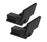 Alasum 2pcs Turntable Lid Hinge Dust Cover Hinge Parts Record Player Black Plastic Quick Attachment Quiet Operation for Vinyl Record Player Maintenance