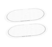 Alasum 2pcs White Double Pedal Drum Skin Protector Patch for Snare Drum Made of Washable Tpe Material Sturdy and Never Lose Shape for Set Players