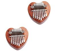 Alasum 2sets Fingertip Kalimba Small Wooden Mini Kalimba for Beginners Creative Music Plaything for Boys and Girls and Adults for Music Playtime