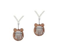 Alasum 2sets Kalimba Thumb Piano Portable Musical Instrument for Beginners Lightweight Design Beautiful Natural Sounds for Family and Color