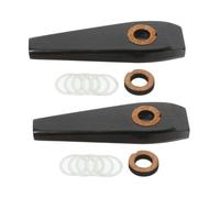 Alasum 2sets Kazoo for Boys and Girls Adults Wooden Kazoo Instrument for Music Beginners Portable for Ukulele Guitar