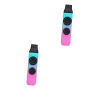 Alasum 2sets Kazoo Musical Instrument Adjustable Double Kazoo for Adults and Boys and Girls Lightweight Gradient Design for Guitar and Ukulele Accompaniment Easy to Use Anytime