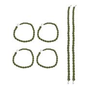 Alasum 3 Pairs Elastic Braided Rope Trousers Belt with Small Hooks for Outdoor Riding Boots Equipment, Stretchy and Portable Camping Accessories for People Who like Outdoor Activities