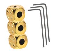 Alasum 3 Set Dice Shape Guitar Knobs for Electric and Acoustic Guitar, Metal Volume and Tone Control Knobs with Wrench, Precision Adjustment and Comfortable Grip, Unique Stylish Design