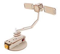 Alasum 3 Sets Artificial Satellite Model Kit - 3d DIY Rotating Spacecraft Puzzle Stem Educational for - Aerospace Engineering Science Learning Space Exploration Craft