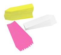 Alasum 300pcs Plant Tags Plants Label Plastic Waterproof Easy to Take Off Not Easy to Deform White Yellow Pink for Garden and Pot Experiments 10x2cm