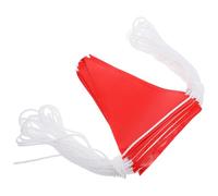 Alasum 30M Reflective Safety Pennant Banners Waterproof Marker Flags for Hazard Warning and Scene Barrier Danger Zone