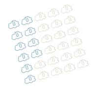 Alasum 30pcs Cloud Designed Paper Clips Strong Clamping Force and Metal Plastic Material, Practical Document Clips for School Use and Homework