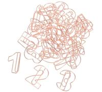 Alasum 30pcs Number Shaped Small Metal Paper Clips for Office and Home Use, Easy to Clamp with Long Using Life, for Organizing Documents and Files in Study Or Office