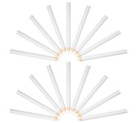 Alasum 30pcs White Wood Nail Art Dotting Pen Rhinestone Picker Pencil for DIY Manicure Art, Reusable Gems Picking Tool with Very Light Weight