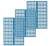 Alasum 3pcs Bunny Cage Mats Blue 34x25x1cm Wear-resistant Rabbit Foot Pads Small Animal Cage Floor Cushions for Indoor Hutch Bedding