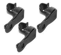 Alasum 3pcs Magnetic Water Bladder Tube Clips Black Portable Adjustable Backpack Water Tube Fixing Buckles for Outdoor Hiking Climbing Accessories