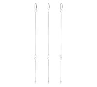 Alasum 3pcs Parrot Fruit Vegetable Skewer Bird Feeder Food Skewer Stainless Steel Hanging Chain Holder Provides Entertainment for Pet Birds and Parrots