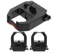 Alasum 3pcs Recorder Ink Cartridge Black Red for Et- Easy Install Printing for Clock Machines