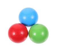 Alasum 3pcs Wooden Croquet Ball Set for Backyard Croquet Balls in Red Blue Green for Outdoor Grass Games Family Play Skill Development and Teamwork Activities