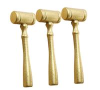 Alasum 3Pcs Wooden Judge Gavel Small Lightweight Hammer for Party Role Play Auction with Smooth Finish and Sound Portable Compact Design