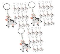 Alasum 3sets Cow Keyring Cartoon Cow Keyring Cow Hanging Charms Pvc Keychain Fashion Pendant 12pcs*3