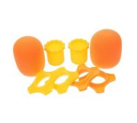 Alasum 3sets Microphone Covers Protective Sleeves for Mic Microphone Accessories Bottom Cover for Mic for Recording Studios Live Performances Home Studios Shockproof Rings Protective