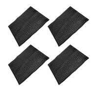 Alasum 4 Pcs Reusable Plastic Hen Nesting Pads for Chicken Coop Bedding, Washable Laying Hen Nest Box Cushions, Black Chicken Nest Box Liners for Egg Laying