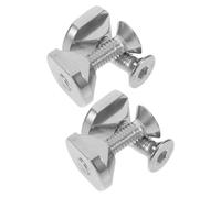 Alasum 4 Sets Hydrofoil Nut Gasket Fin Screws for Surfboard Board Fins Screws Sup Board Accessories Fin Fixing for Paddle Paddle Sup Silver