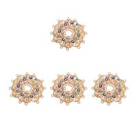 Alasum 40pcs Metal Evil Eye Charms Pendants for Jewelry Making DIY Accessories Heart Leaf Design Alloy Beads for Bracelets Necklaces Craft Supplies Bulk