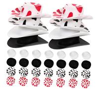 Alasum 40pcs Miniature Cowboy Hats for Dolls Decorative Tiny Hats and Dotted Styles for Crafts DIY Projects Dollhouse Decor and Dress Up Accessories