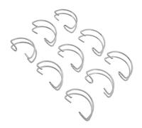 Alasum 40pcs Stainless Steel Bird Cage Hooks for Breeding Equipment, Creative Steel Wire Door Hooks with Artistic Design, Sturdy and Space-saving Accessories for Birdcage