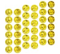 Alasum 48pcs Pirate Coin Set for Pirate Theme Party and Birthday Parties, Lightweight Plastic Material with Practical Design, Easy to Store as Treasure Box Filler Or Centrepiece Decor